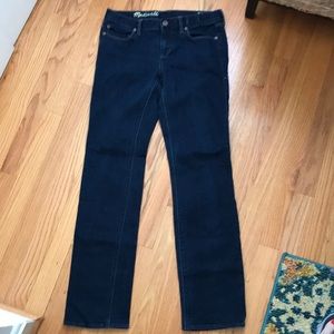 Madewell Rail Straight Jeans Dark Rinse